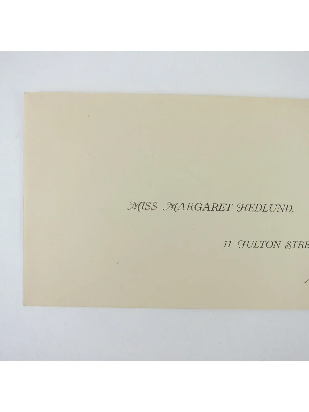 US Postal Stationery Miss Margaret Hedlund Akron Ohio 2 cent Washington Antique